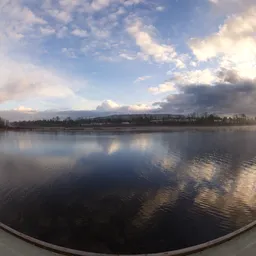 Foggy Sunrise by Lake