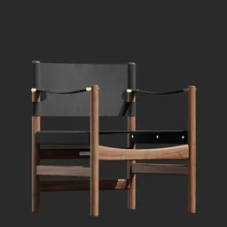 Canvas 21 Chair Black By Børge Mogensen