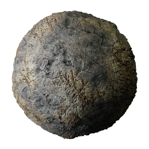 Detailed 2K PBR rock material for 3D modeling in Blender, realistic stone cliff texture with displacement.