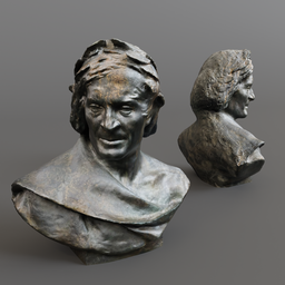 Bronze bust sculpture