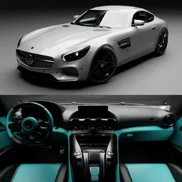 Mercedes Benz GTR(Rigged)