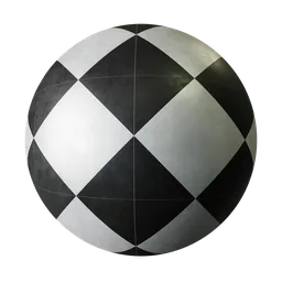Tiles Black and White Diamond
