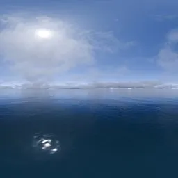 High Sun Coastal Clouds