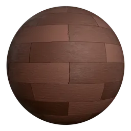 Seamless Procedural Wood Tiles texture for PBR shading in Blender 3D, crafted with shader nodes.