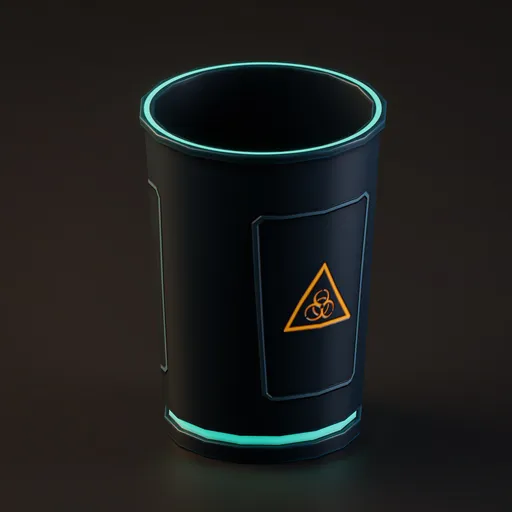 Biohazard waste bin