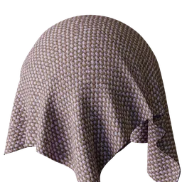 Rose and Brown Wool Blend Canvas