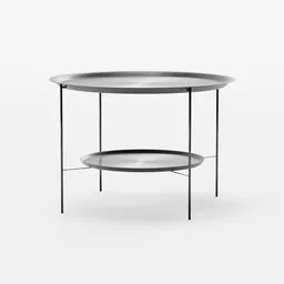 3D rendered minimal coffee table with sleek design for Blender, optimized for modern interior visualization.