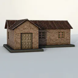 Rustic Brick Village House
