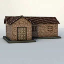 Rustic Brick Village House