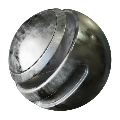 Silver rough metal