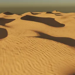 Sand dunes terrain tileable