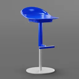 Metal bar stool