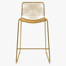 Golden Wire Chair