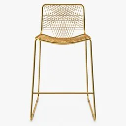 Golden Wire Chair