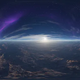 Sci-fi Alien Planet Landscape