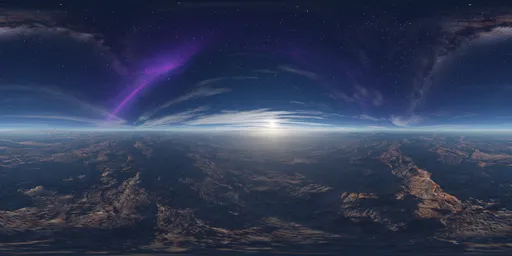 Sci-fi Alien Planet Landscape