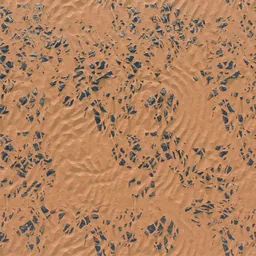 Tileable rocky desert ground