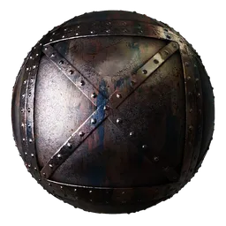 Metal Rivets Pink Cross