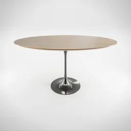 Wooden Table, Black Lacquered