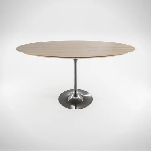 Wooden Table, Black Lacquered