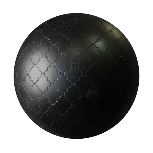 Black pavment tiles