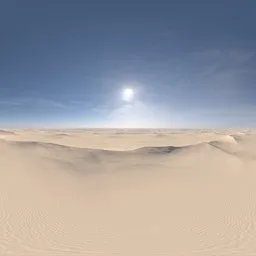 Sunny Hazy Desert Dunes