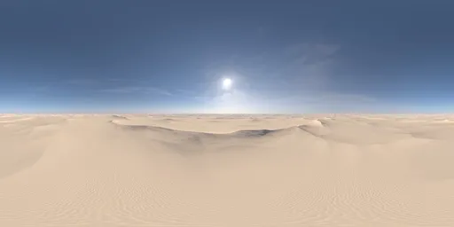 Sunny Hazy Desert Dunes