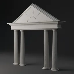 Marble Classical Pediment