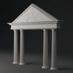 Marble Classical Pediment