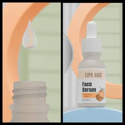 Serum dripping and cap closing shot