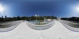 White iron bridge at noon 16k