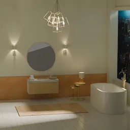 Bathroom with City View