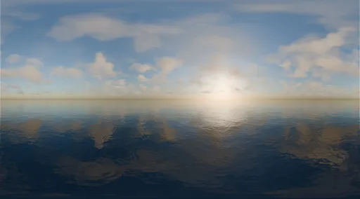 Azure Ocean Sunrise Sky