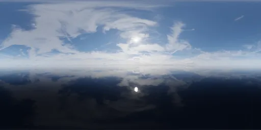 Realistic Sunny Day Clouds Sky