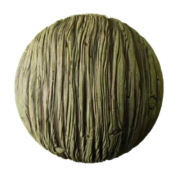 Stylized Green Algae Driftwood