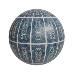 Turkish Iznik tile pattern