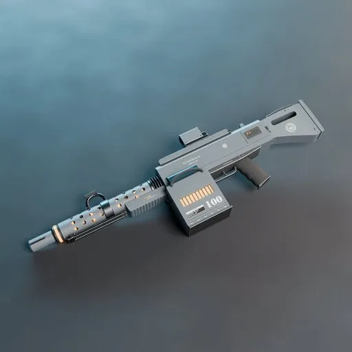 Sci Fi Light Machine Gun