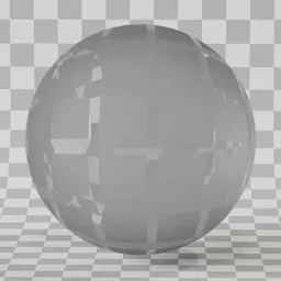 High-quality PBR frosted glass texture with a geometric pattern for 3D models in Blender and other rendering software.