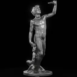 Steel standing bacchus