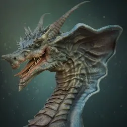 Blue Dragon Bust.