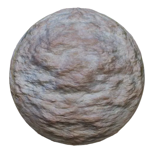 High-resolution PBR texture of Rough Pink Granite for 3D rendering in Blender and other software.