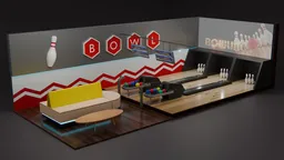 Bowling alley scene