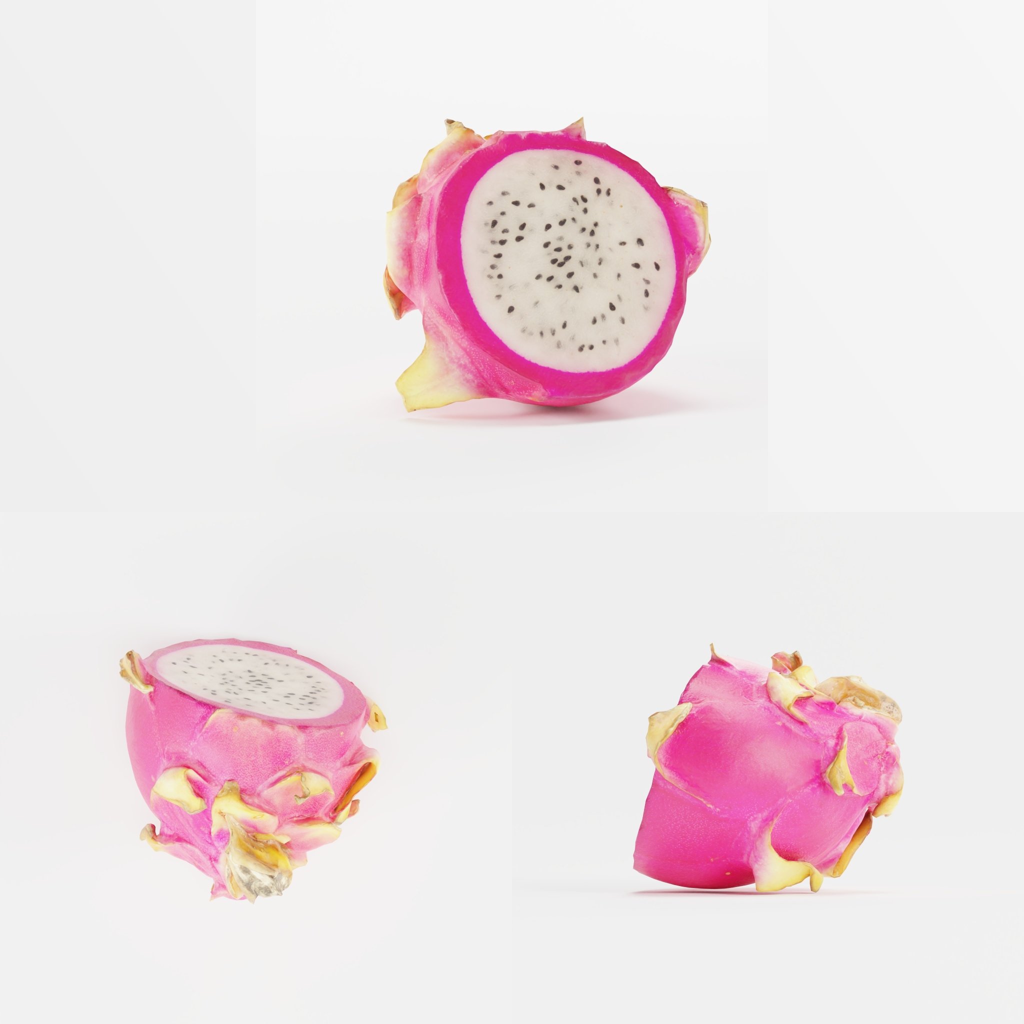 Pitaya Fruit Vegetables Models Blenderkit