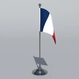 France Table Flag
