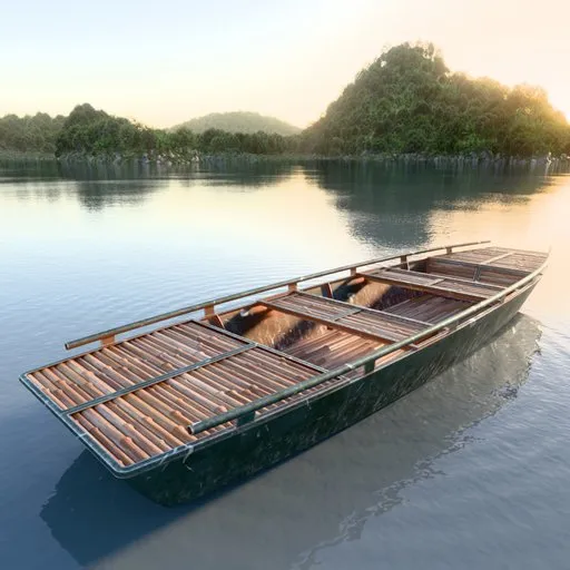 Asian River Boat