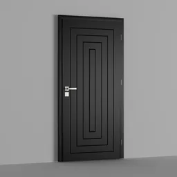 Modern metalic door