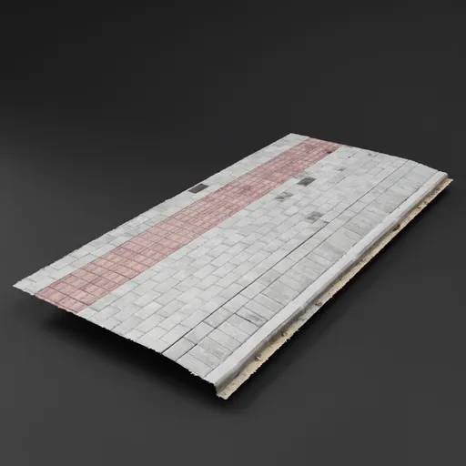 Concrete Sidewalk with Tactile Strip