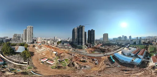Abandoned construction site