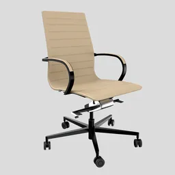 Frezza Executive Chair Sand Beige Fabric