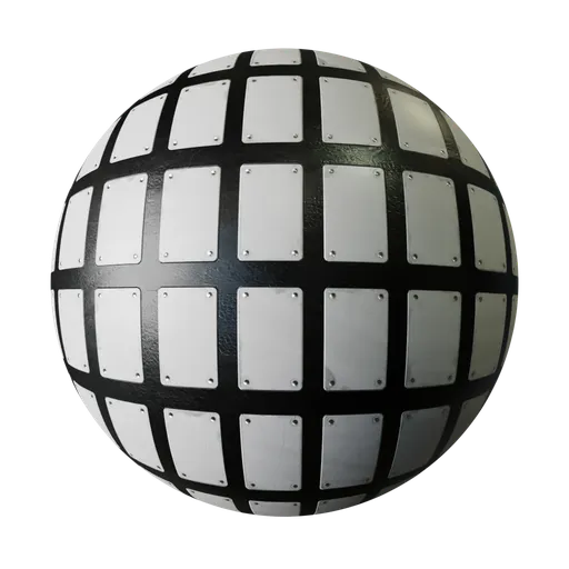 Riveted Metal Plating Grid